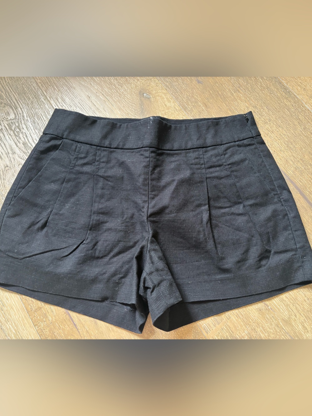 I Crew Simple Black High-Waist Shorts 0